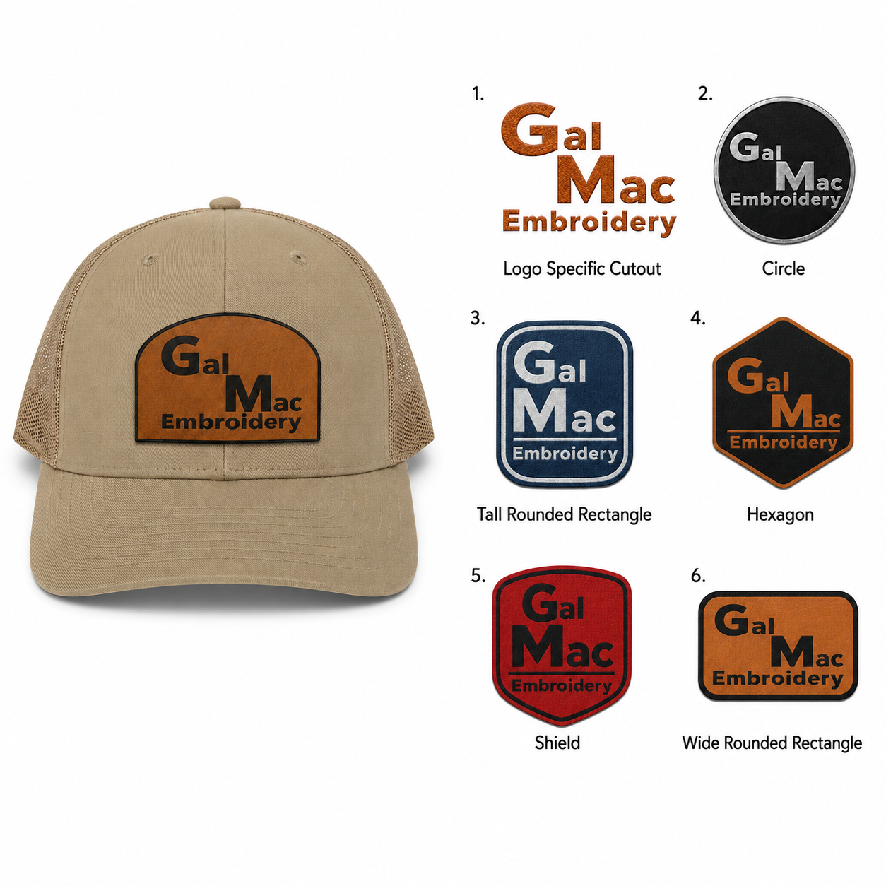 Customizable 'Leather Patch' SnapBacks