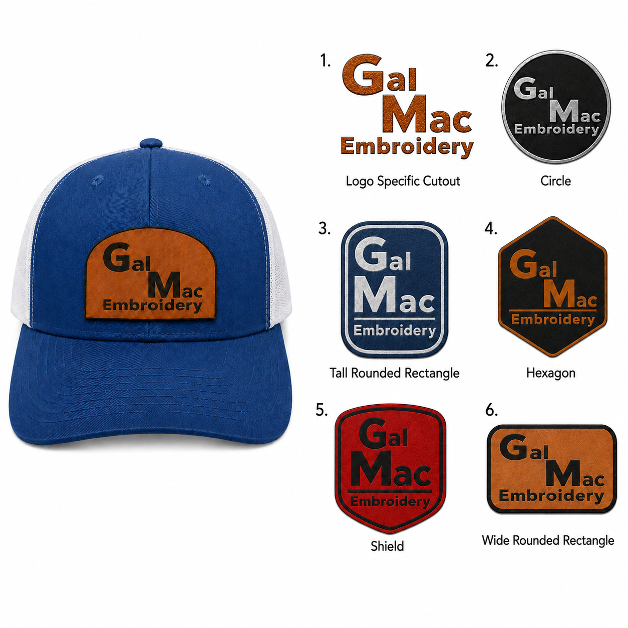Customizable 'Leather Patch' SnapBacks