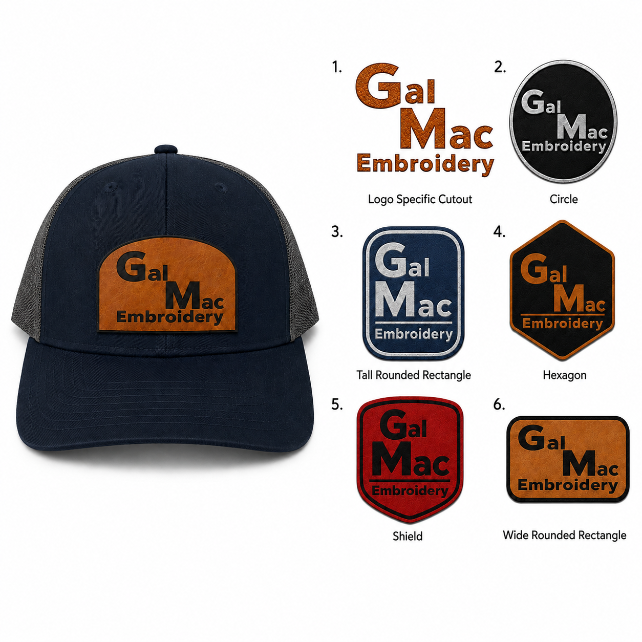 Customizable 'Leather Patch' SnapBacks