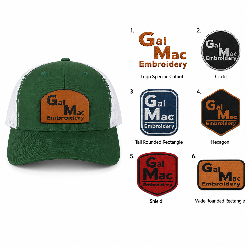 Customizable 'Leather Patch' SnapBacks
