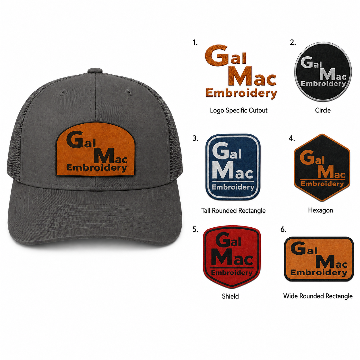 Customizable 'Leather Patch' SnapBacks