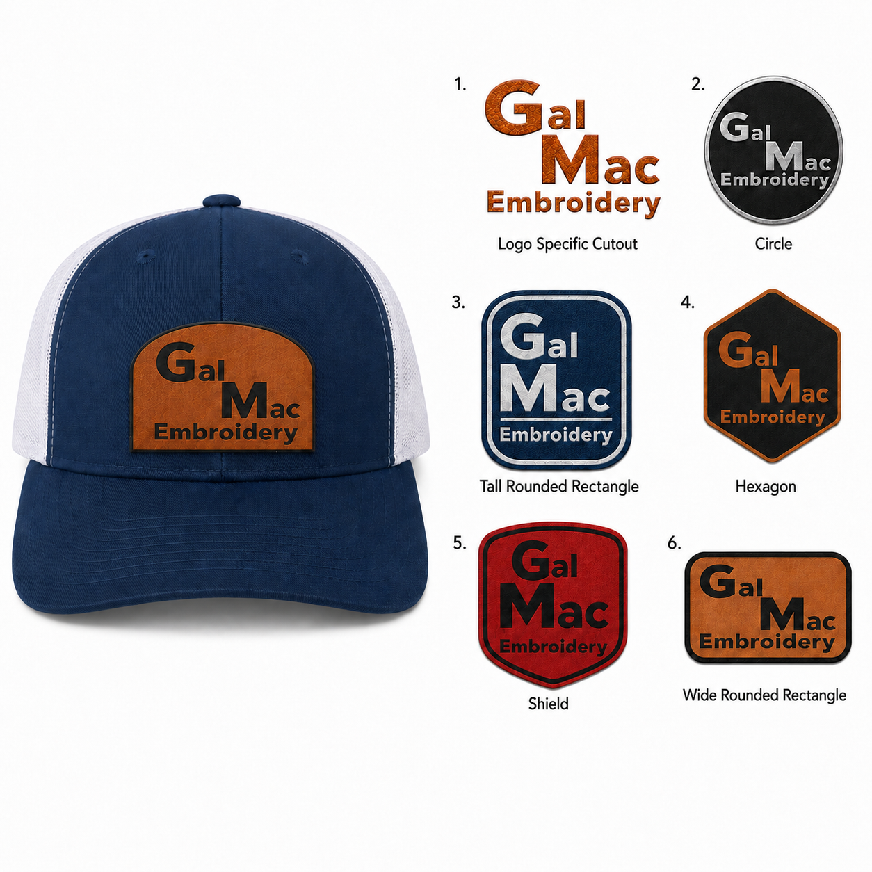 Customizable 'Leather Patch' SnapBacks