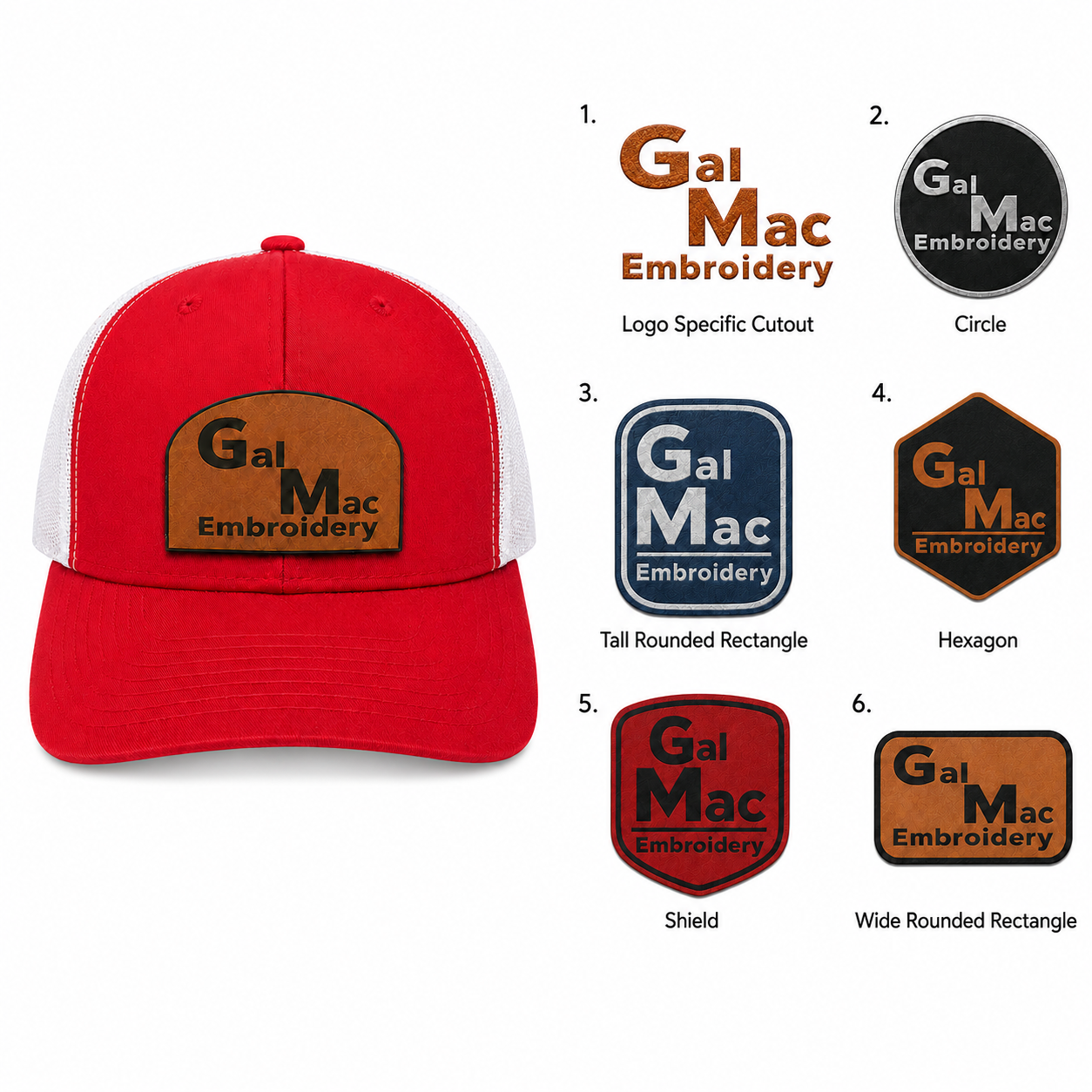 Customizable 'Leather Patch' SnapBacks